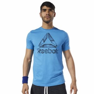 Reebok One Series Training Black Ice T Shirt Herren - Blau - DE 654-CXR